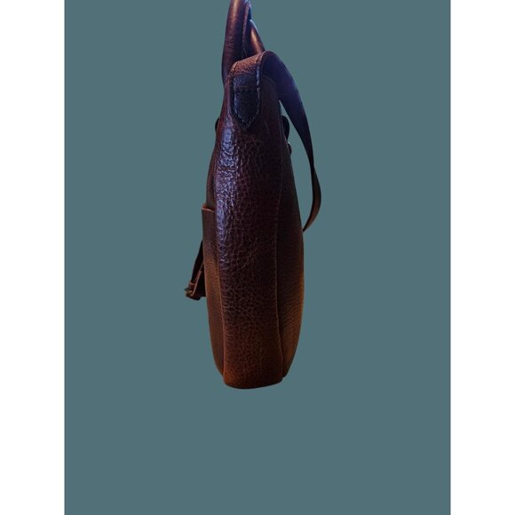 Duluth Lifetime Leather Crossbody Saddle Bag Full Grain Cow Hide Distressed - Picture 4 of 16